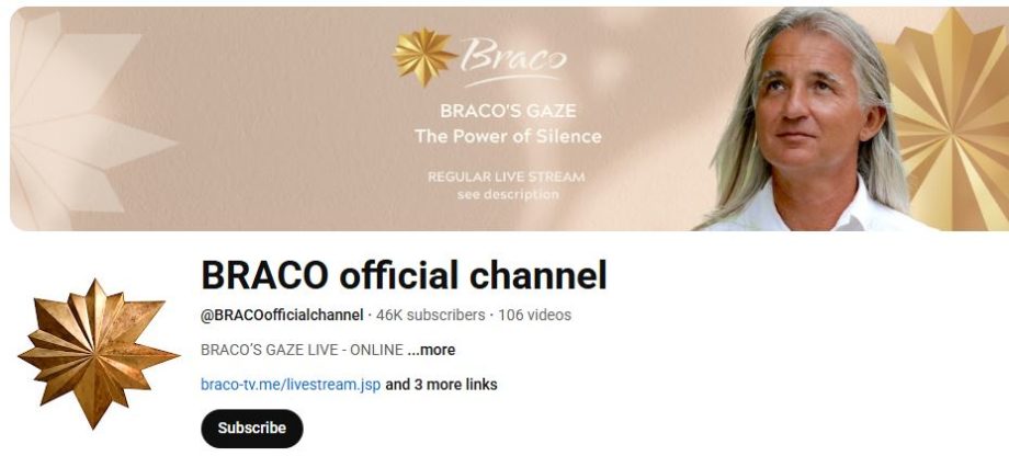 Braco.me Live Streaming