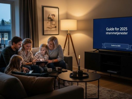 norske strømmetjenester stue familie