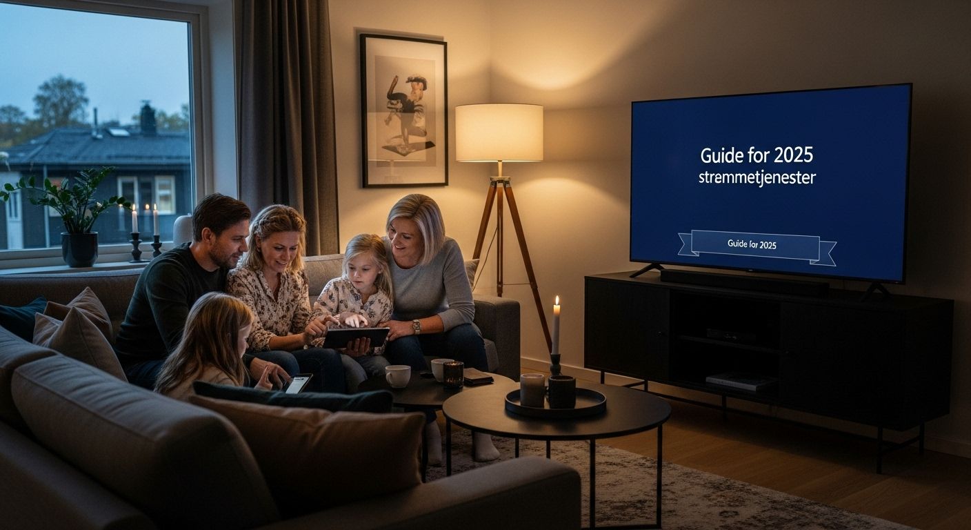 norske strømmetjenester stue familie