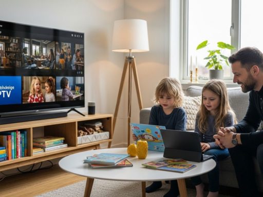 barnevennlig IPTV, familie, læring