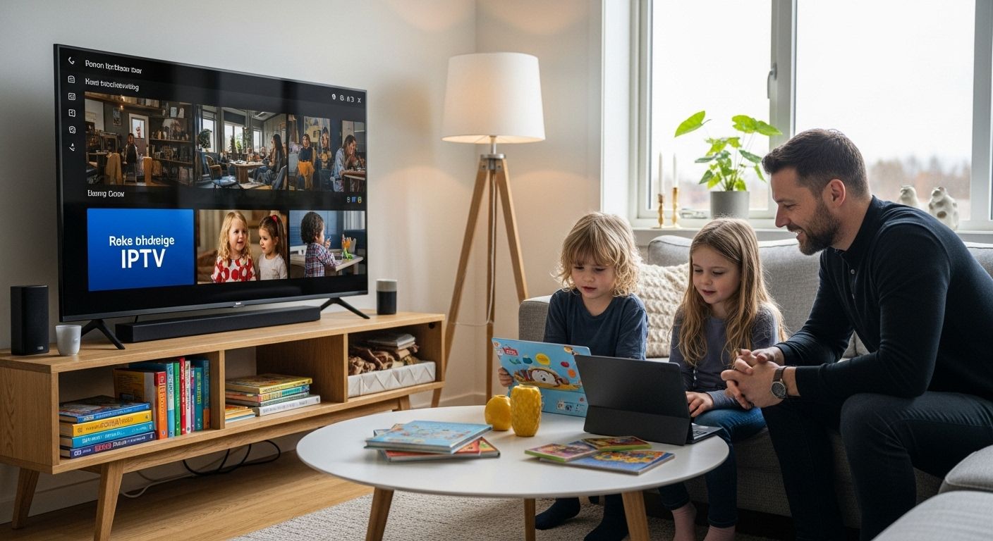 barnevennlig IPTV, familie, læring